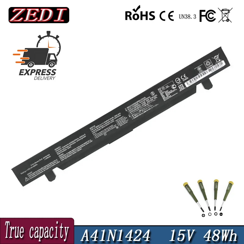 Оригинальный аккумулятор ZEDI 14,4 В 48 Вт/ч A41N1424 для ноутбука ASUS ROG ZX50 ZX50J ZX50JX ZX50V ZX50VW GL552 GL552VW GL552J GL552JX GL552V
Оригинальный аккумулятор ZEDI 14,4 В 48 Вт/ч A41N1424 для ноутбука ASUS ROG ZX50 ZX50J ZX50JX ZX50V ZX50VW GL552 GL552VW GL552J GL552JX GL552V
