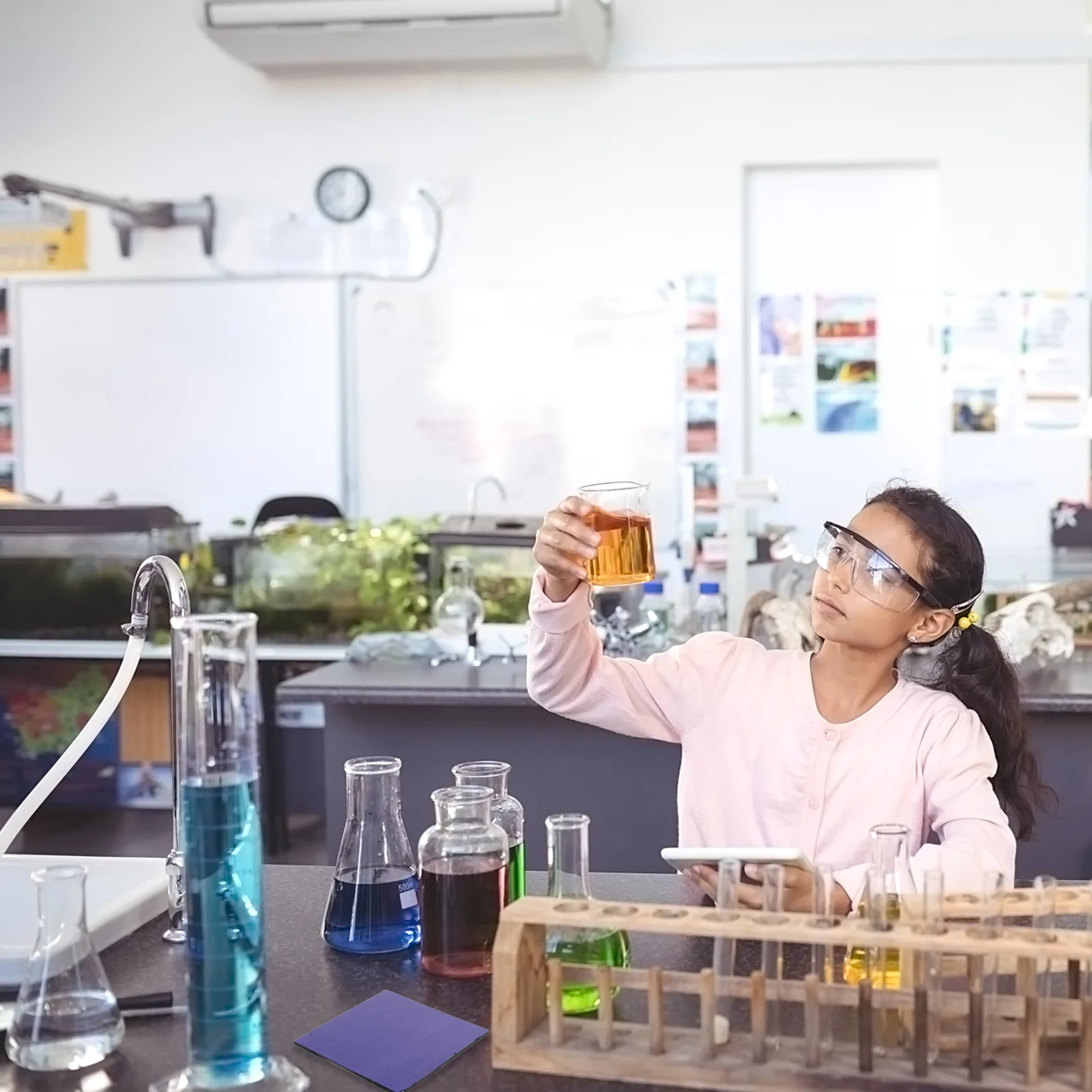 1Pcs Glass Sheet Industrial Lab Experiment Tool for Potassium Flame Observation Chemical Supply Device