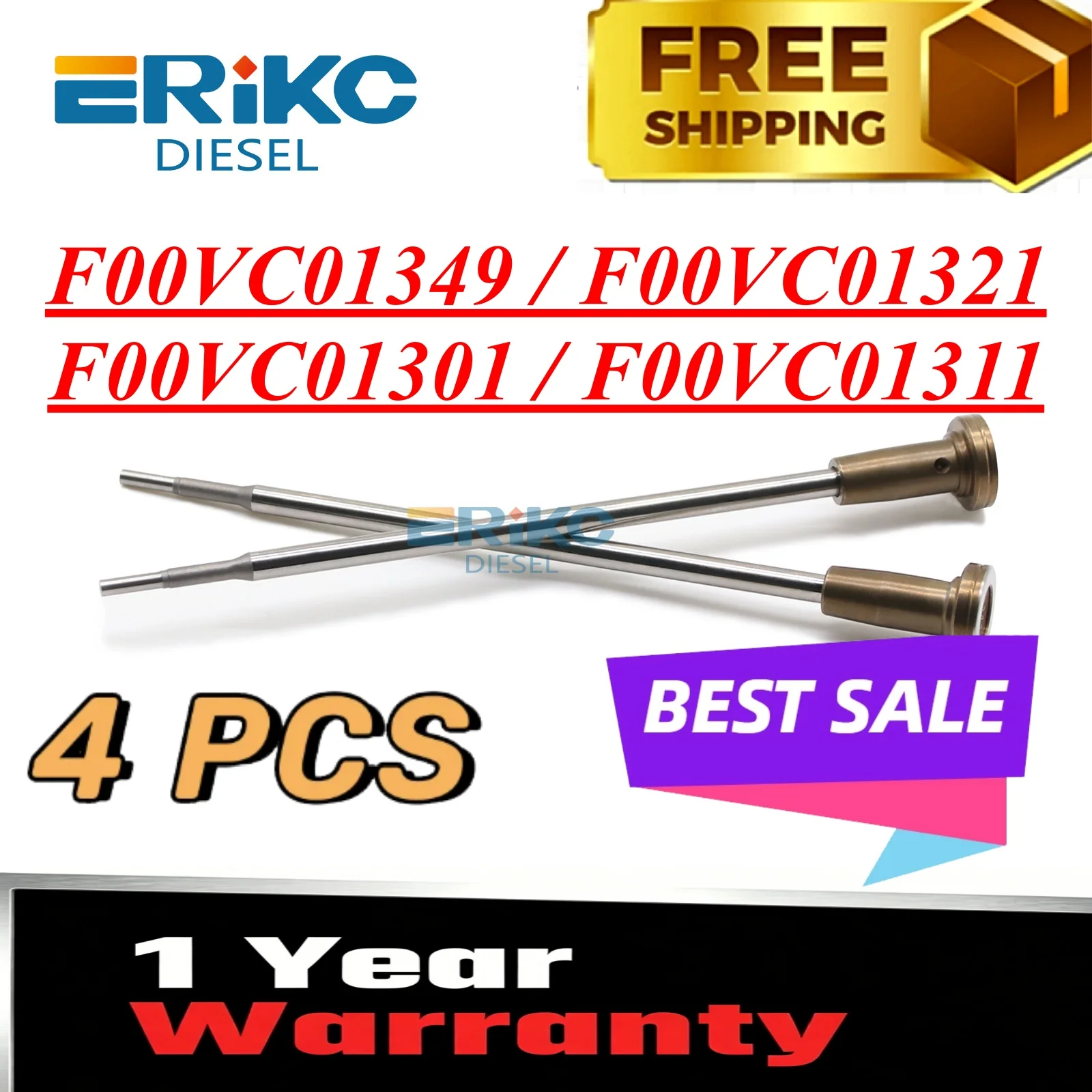 4X F00VC01349 F00VC01321 Auto Injector Parts F00VC01301 F00VC01311 Common Rail Valve F00 VC01 301 F00 VC01 311
4X F00VC01349 F00VC01321 Auto Injector Parts F00VC01301 F00VC01311 Common Rail Valve F00 VC01 301 F00 VC01 311