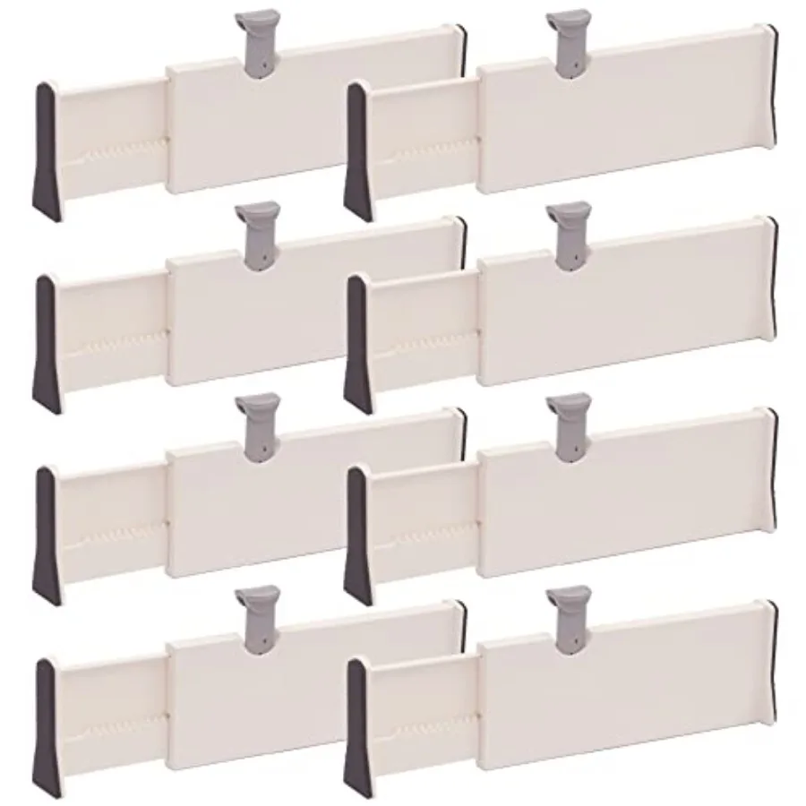 Set of 8 Adjustable Drawer Dividers Organizer Separators Plastic Dresser Organizer for Bedroom Bathroom Closet Office Desk Kitc
Set of 8 Adjustable Drawer Dividers Organizer Separators Plastic Dresser Organizer for Bedroom Bathroom Closet Office Desk Kitc