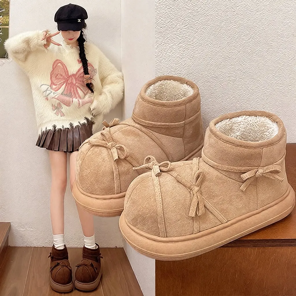 Women's Winter Thick Bottom Snow Boots Fashionable Fleece Lined Short Boot Warm Cotton Shoes Anti Slip Korean Style
Women's Winter Thick Bottom Snow Boots Fashionable Fleece Lined Short Boot Warm Cotton Shoes Anti Slip Korean Style