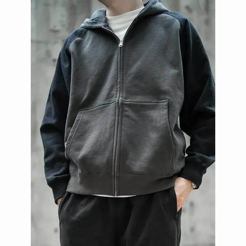 Korean Style Autumn Winter New Style Men's Zipper Sweatshirt Jacket Fleece Lined Thickened Hooded Color Block Fashion Jacket Top
Korean Style Autumn Winter New Style Men's Zipper Sweatshirt Jacket Fleece Lined Thickened Hooded Color Block Fashion Jacket Top