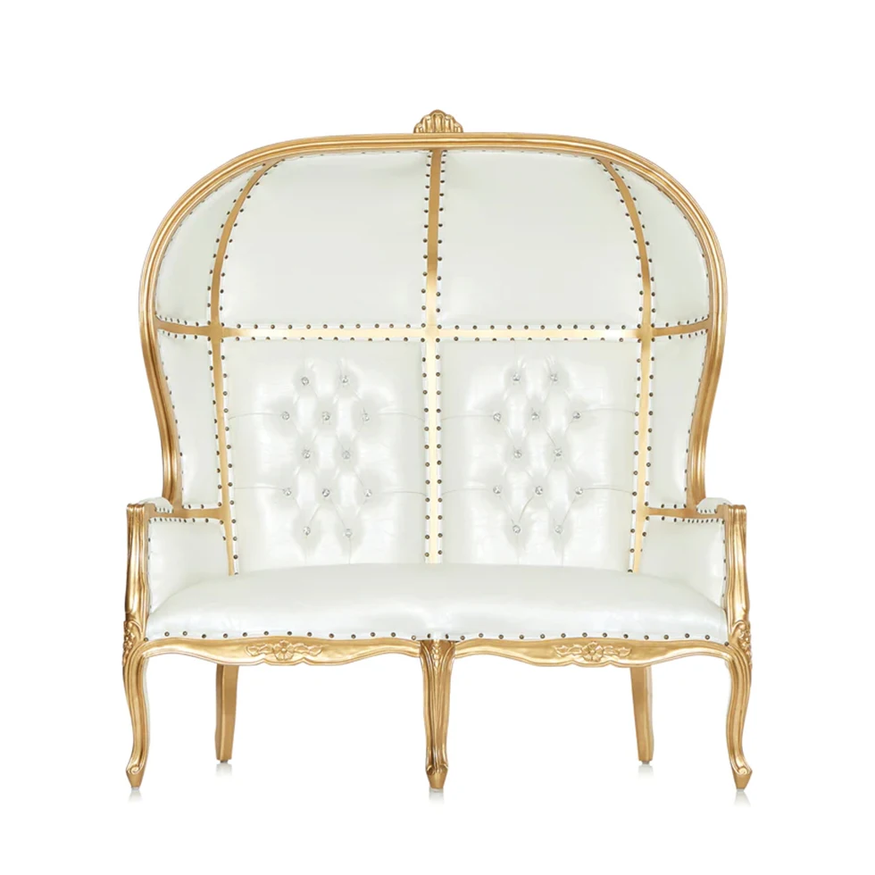 wr-Hooded Canopy Love Throne White Gold /Metal Cage Fancy Event Furniture Velvet Fabric Wood Frame Dome White Throne Chairs!
wr-Hooded Canopy Love Throne White Gold /Metal Cage Fancy Event Furniture Velvet Fabric Wood Frame Dome White Throne Chairs!