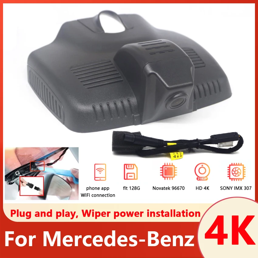 Двойной объектив UHD 4K 2160P Автомобильный видеорегистратор Wifi видеорегистратор 170 ° для Mercedes-Benz GLC GLC260 GLC300 GLC300L X253 C180 W213 E200 E300 2016 ~ 2020
Двойной объектив UHD 4K 2160P Автомобильный видеорегистратор Wifi видеорегистратор 170 ° для Mercedes-Benz GLC GLC260 GLC300 GLC300L X253 C180 W213 E200 E300 2016 ~ 2020