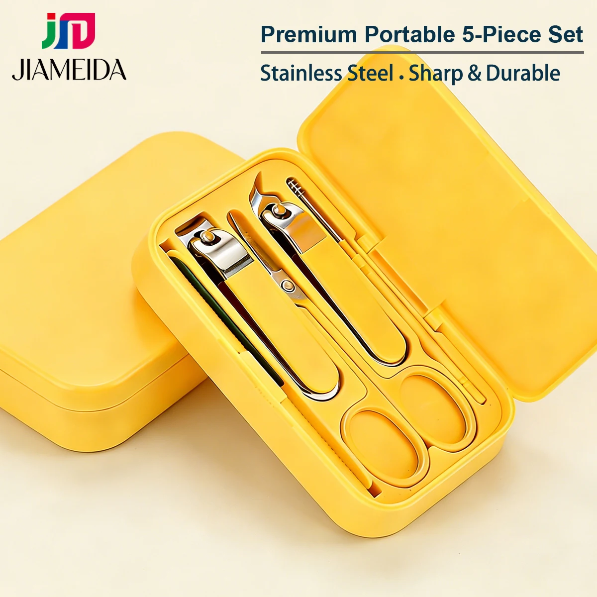 Premium Portable 5-Piece Manicure Set, Stainless Steel Nail Clipper Kit with Magnetic Case, Sharp & Durable Grooming Tools
Premium Portable 5-Piece Manicure Set, Stainless Steel Nail Clipper Kit with Magnetic Case, Sharp & Durable Grooming Tools