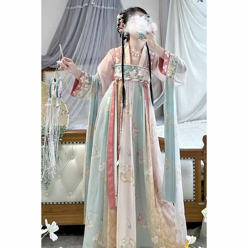 Hanfu Dress Women Chinese Traditional Cosplay Costume Ancient Tang Dynasty Hanfu Dress Summer 3pcs Sets Plus Size XL
Hanfu Dress Women Chinese Traditional Cosplay Costume Ancient Tang Dynasty Hanfu Dress Summer 3pcs Sets Plus Size XL