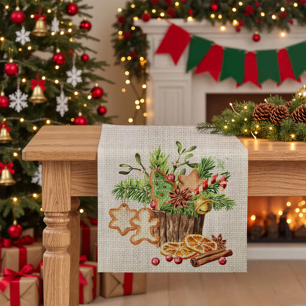 Christmas table runners winter Table decoration and accessories for Festival home decor party tablecloth
Christmas table runners winter Table decoration and accessories for Festival home decor party tablecloth