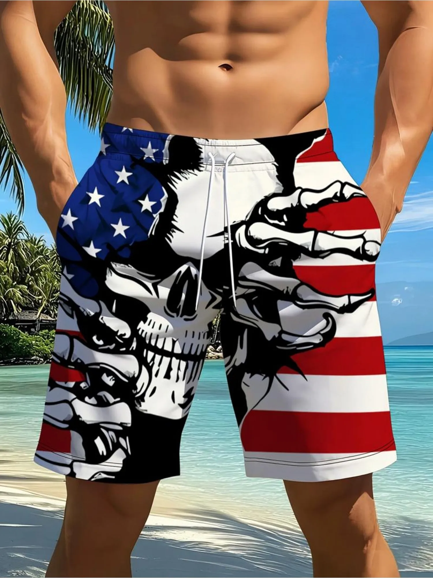 New American Flag Classic Men's Shorts Classic Fashion Couple 3D Printed Beach Shorts Casual Fashion Versatile Street Shorts
New American Flag Classic Men's Shorts Classic Fashion Couple 3D Printed Beach Shorts Casual Fashion Versatile Street Shorts