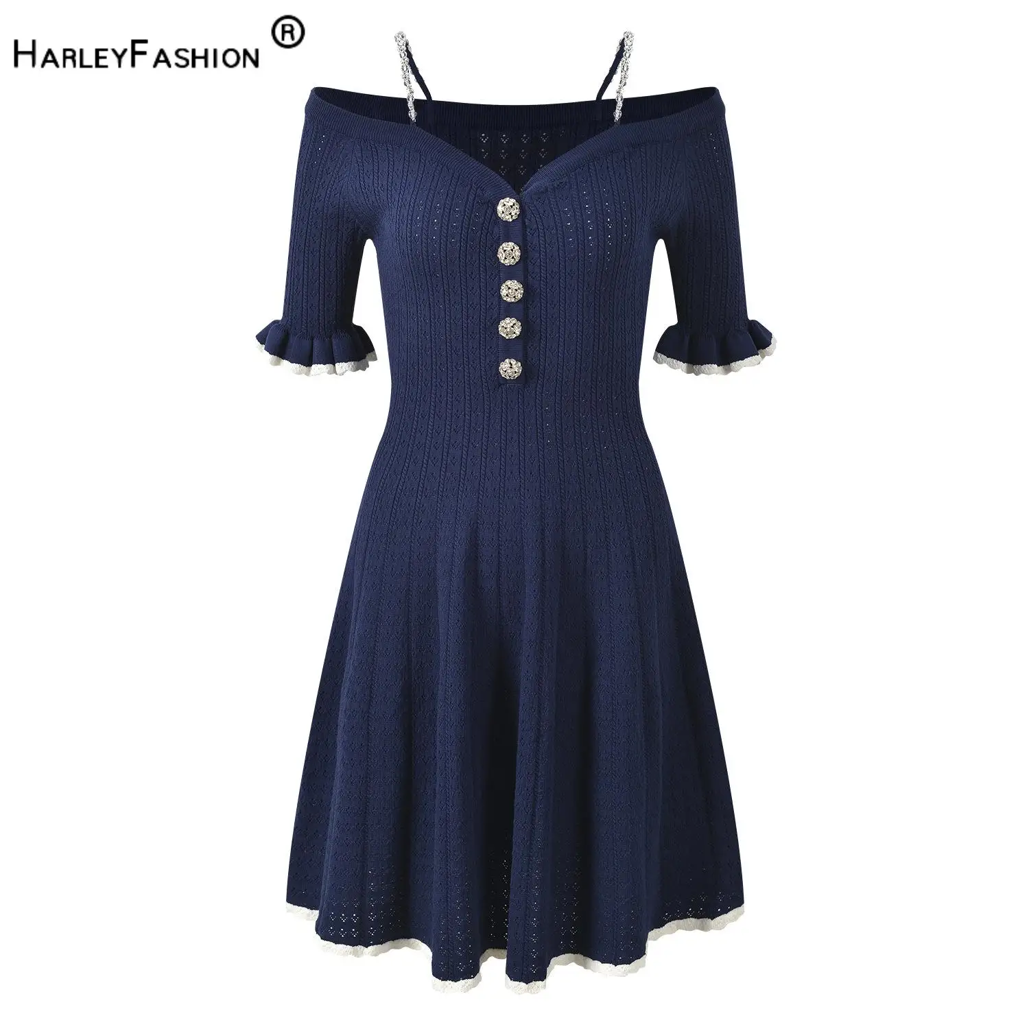 2026 Summer Lady French Style Sexy Slash Neck Wear Colorblock A-line Short Sleeve Mini Dress for Women
2026 Summer Lady French Style Sexy Slash Neck Wear Colorblock A-line Short Sleeve Mini Dress for Women