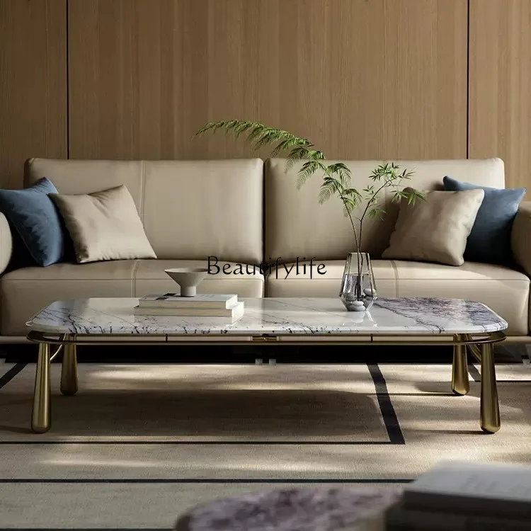 *Natural marble fragrant snow plum luxury stone coffee table Italian light luxury square coffee table
*Natural marble fragrant snow plum luxury stone coffee table Italian light luxury square coffee table