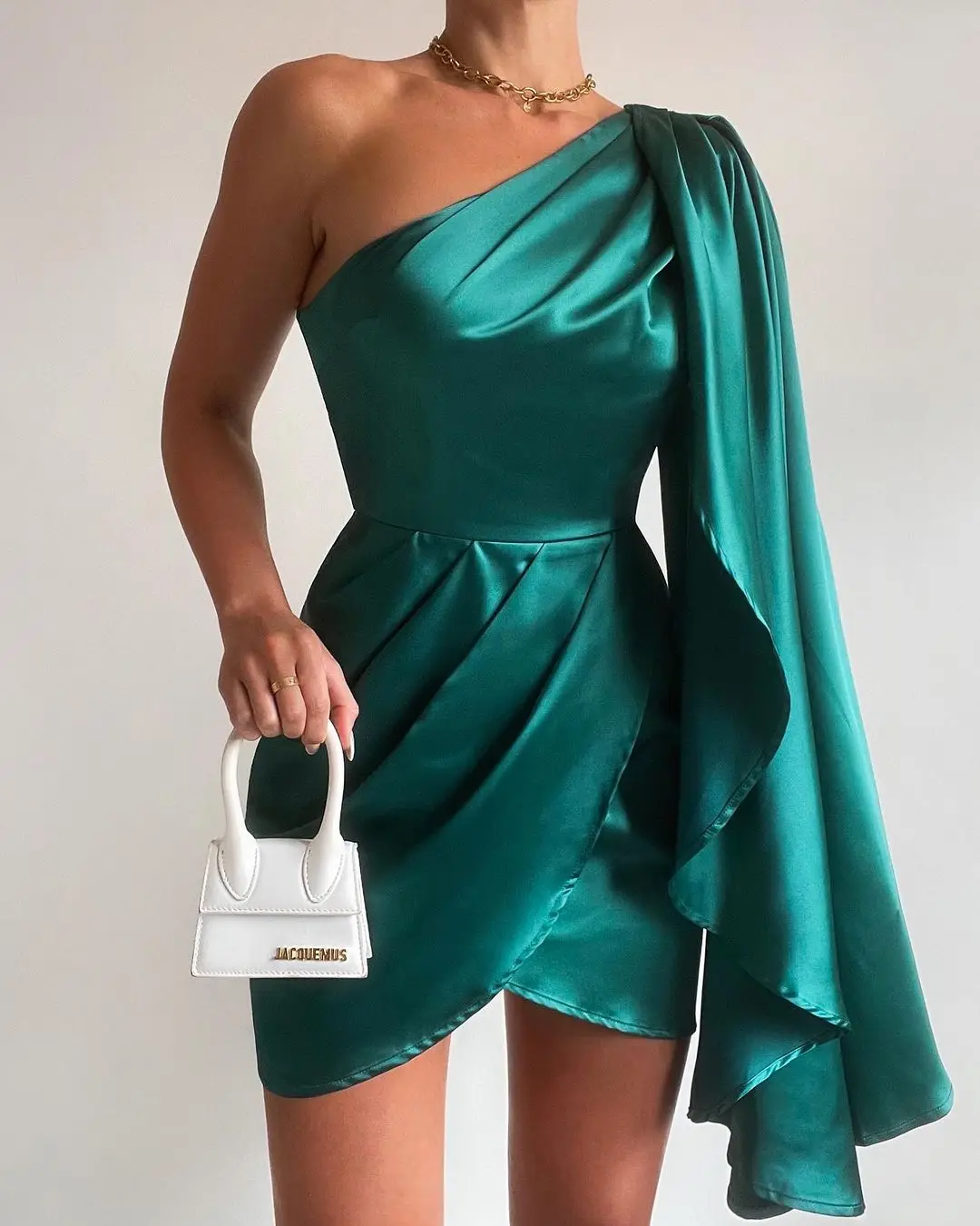 Sapmae One-shoulder Ruffle Taffeta Zipper Up Short Bule Simple Beautiful Elegant Prom Formal Evenning Party Dress For Women
Sapmae One-shoulder Ruffle Taffeta Zipper Up Short Bule Simple Beautiful Elegant Prom Formal Evenning Party Dress For Women