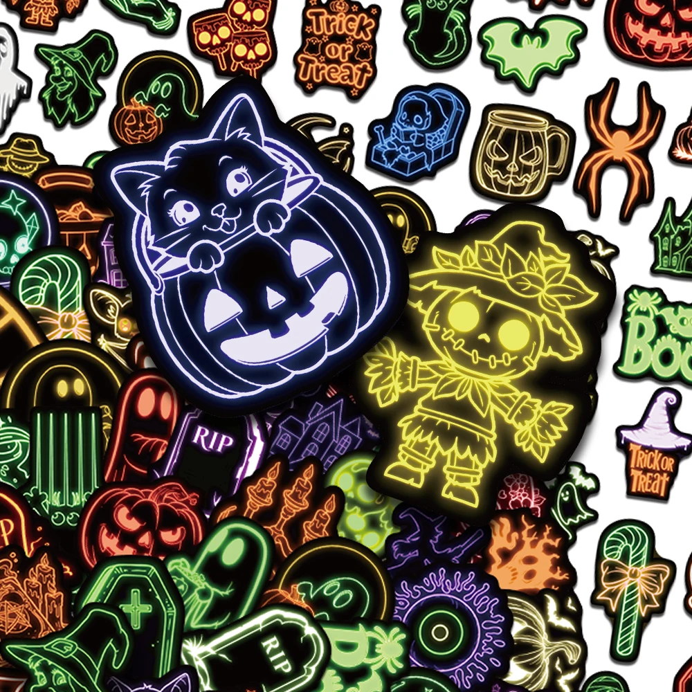50/100pcs Cartoon Neon Halloween Stickers Decals For Phone Scrapbook Suitcase Refrigerator DIY Graffiti Aesthetic Stickers
50/100pcs Cartoon Neon Halloween Stickers Decals For Phone Scrapbook Suitcase Refrigerator DIY Graffiti Aesthetic Stickers