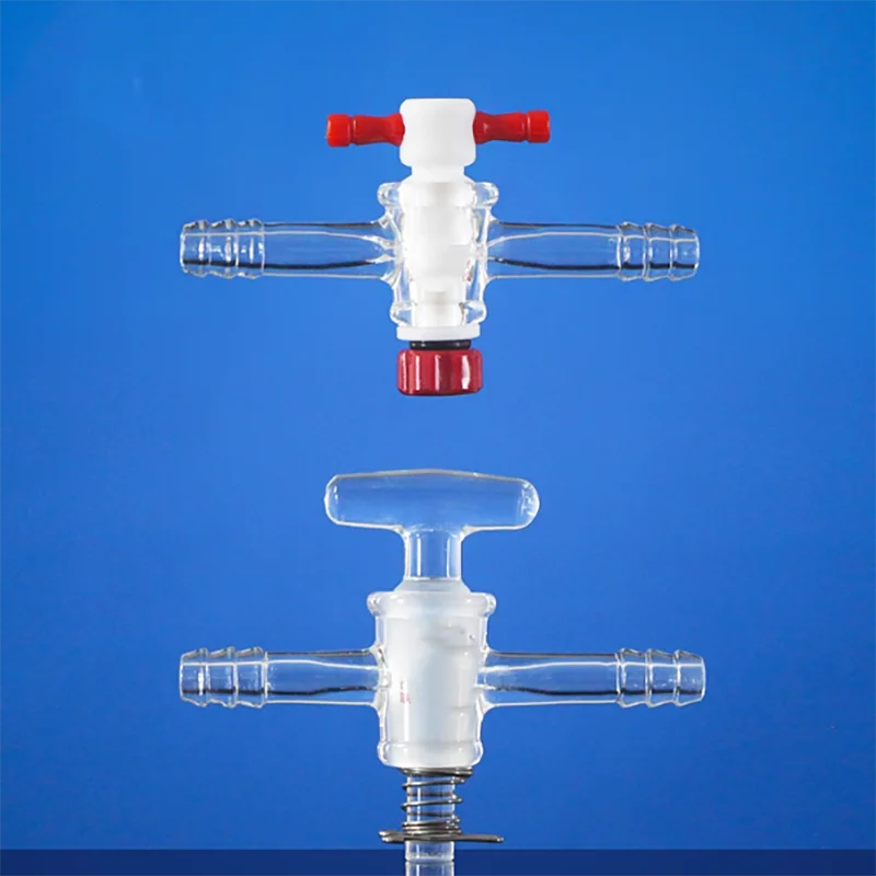 High vacuum two-way gas valve PTFE glass throttle piston high borosilicate glass 3.3
High vacuum two-way gas valve PTFE glass throttle piston high borosilicate glass 3.3