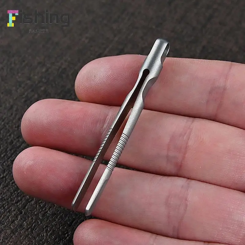 Mini Titanium Tweezers Small TC4 Titanium Alloy Clip Portable Tweezers Nipper
Mini Titanium Tweezers Small TC4 Titanium Alloy Clip Portable Tweezers Nipper