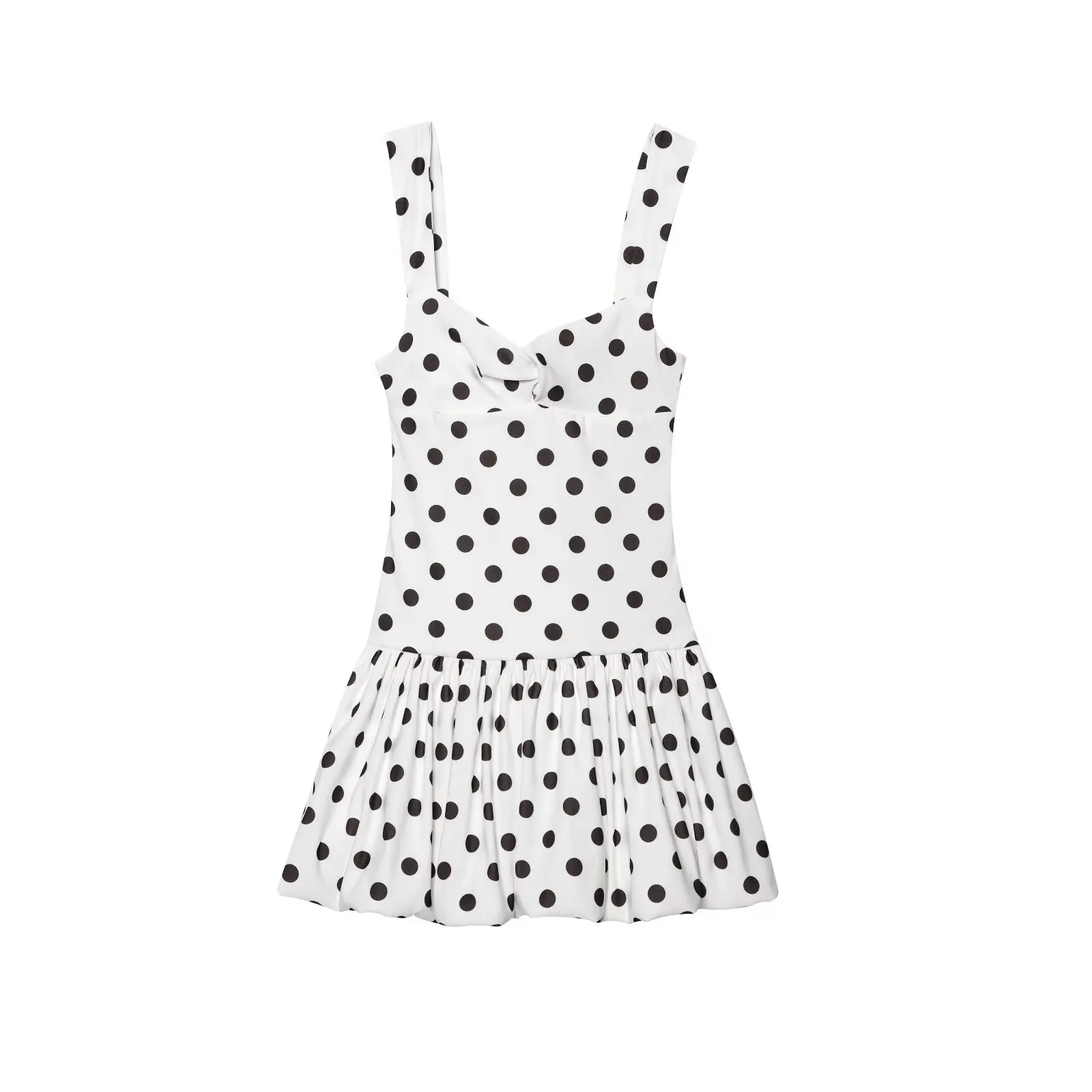 BM&MD&ZA Women's Casual Sweet Sleeveless Bustier - style Mini Polka Dot Dress with Puffy Bubble Hem
BM&MD&ZA Women's Casual Sweet Sleeveless Bustier - style Mini Polka Dot Dress with Puffy Bubble Hem