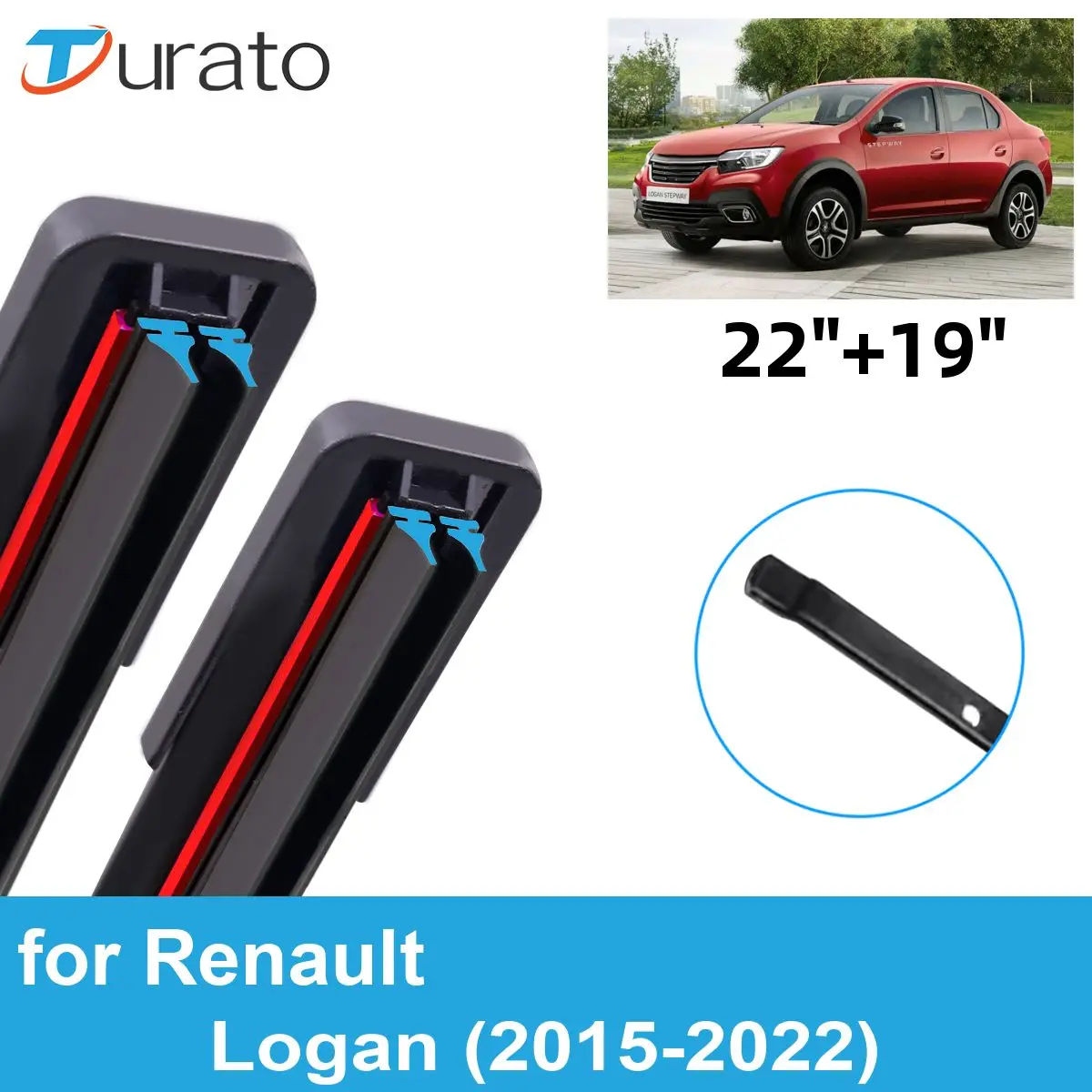 2PCS Car Wiper Blades for 2015-2022 Renault Logan Front Windscreen Windshield Double Rubber Car Accessories 2019 2020 2021 2022
2PCS Car Wiper Blades for 2015-2022 Renault Logan Front Windscreen Windshield Double Rubber Car Accessories 2019 2020 2021 2022