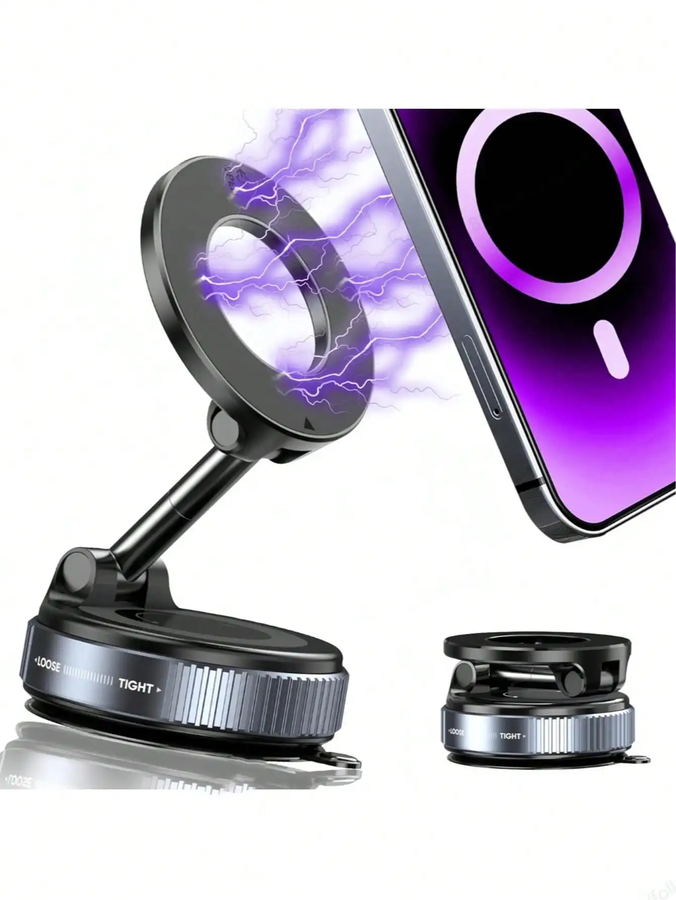 360° Rotating Magnetic Phone Holder, Foldable & Extendable, ABS Material, Not Waterproof, Suitable For Car/Shower/Travel/Gym/Smooth Mirror Surface, Phone Stand, Car Accessories
360° Rotating Magnetic Phone Holder, Foldable & Extendable, ABS Material, Not Waterproof, Suitable For Car/Shower/Travel/Gym/Smooth Mirror Surface, Phone Stand, Car Accessories