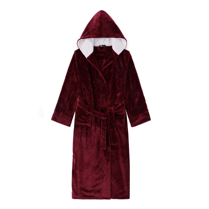 Extra Long Plus Size Winter Warm Coral Fleece Bathrobe Women Men Flannel Hooded Kimono Bath Robe Casual Dressing Gown Wedding
Extra Long Plus Size Winter Warm Coral Fleece Bathrobe Women Men Flannel Hooded Kimono Bath Robe Casual Dressing Gown Wedding