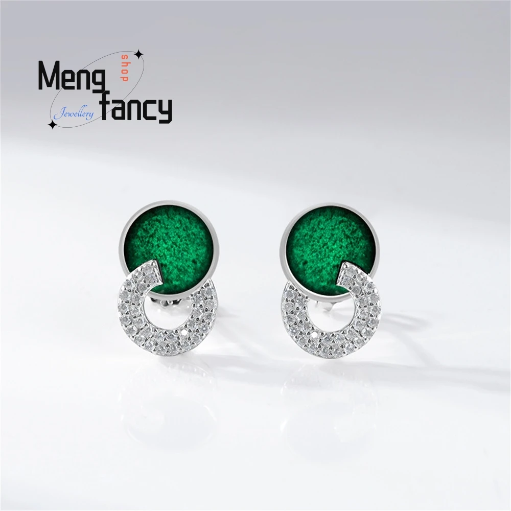 High-Grade S925 Silver Inlaid Natural Emerald A Goods Emerald Earrings Jade Fashion Women's High-End Earrings Fashion Jewelry
High-Grade S925 Silver Inlaid Natural Emerald A Goods Emerald Earrings Jade Fashion Women's High-End Earrings Fashion Jewelry