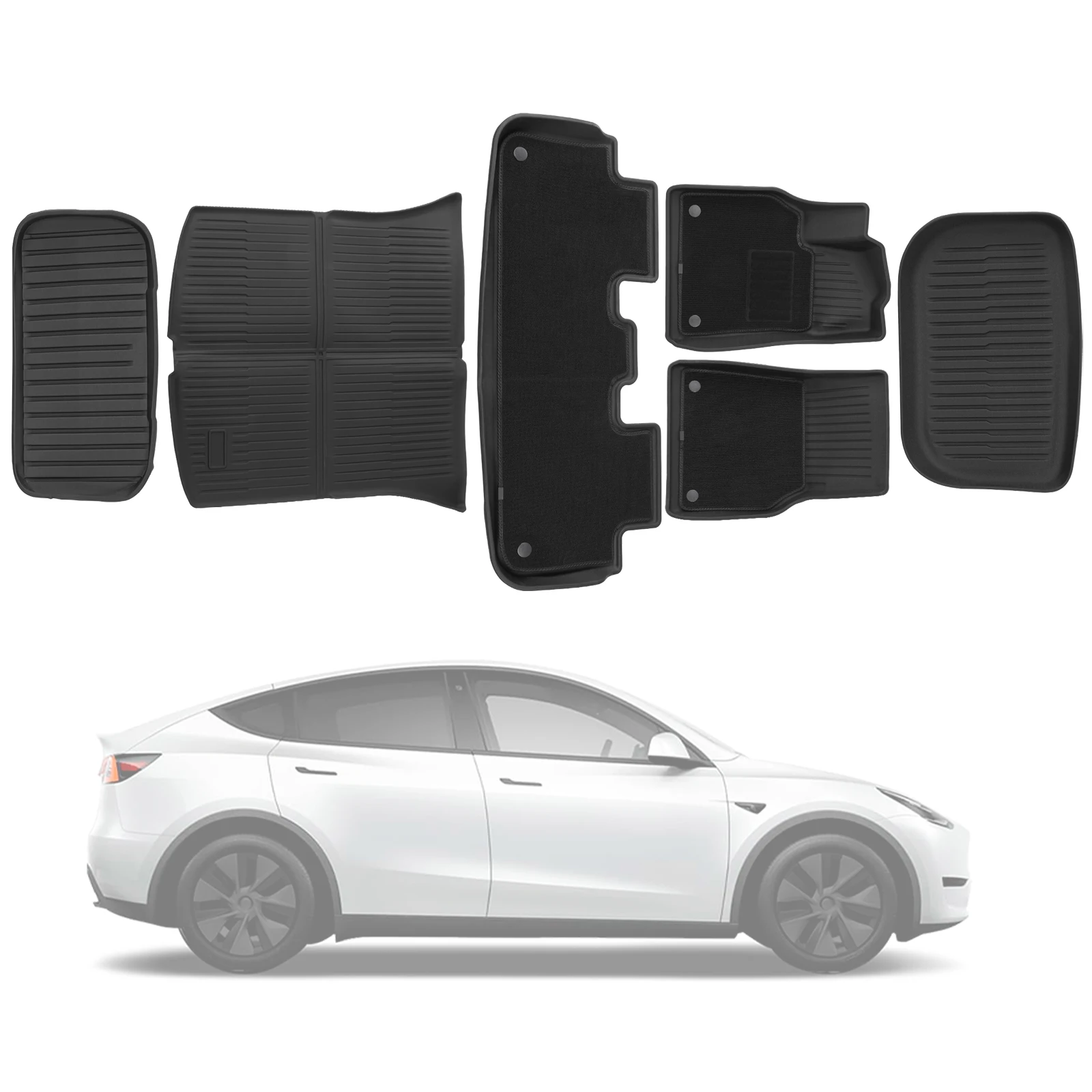 Floor Mats and Cargo Liners TPE Full Set for Tesla Model Y Juniper 2025 2026 5-Seat Automotive Floor Mats for Tesla Accseeories
Floor Mats and Cargo Liners TPE Full Set for Tesla Model Y Juniper 2025 2026 5-Seat Automotive Floor Mats for Tesla Accseeories