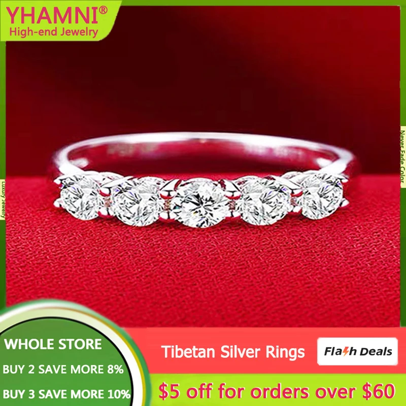 Rings with Credentials 100% Certified White Tibetan Silver 925 Rings Sparkling Zirconia Diamant Wedding Band Jewelry for Women
Rings with Credentials 100% Certified White Tibetan Silver 925 Rings Sparkling Zirconia Diamant Wedding Band Jewelry for Women