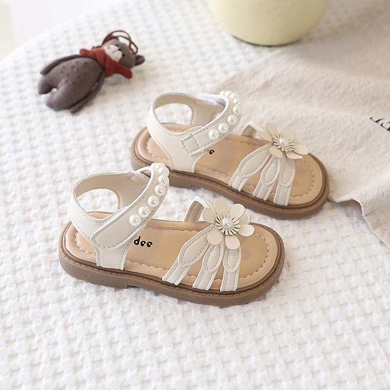 YUYIN Girls' Floral Pearl-decorated Sandals Children's Casual Beach Shoes Soft Soles Anti-slip Ankle Straps Fashionable Sweet
YUYIN Girls' Floral Pearl-decorated Sandals Children's Casual Beach Shoes Soft Soles Anti-slip Ankle Straps Fashionable Sweet