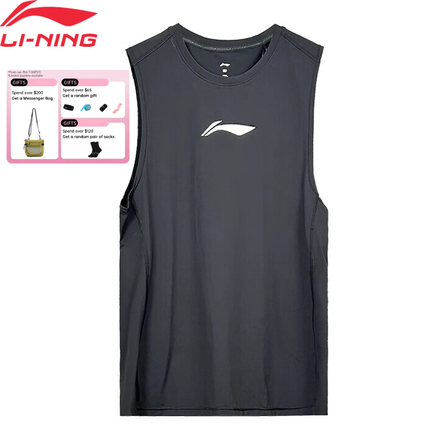 Li-Ning Men's Training Tight Vest 79%Polyamide 21%Elastane Breahable Quick Dry LiNing Sleeveless Sport Tops AUDV035
Li-Ning Men's Training Tight Vest 79%Polyamide 21%Elastane Breahable Quick Dry LiNing Sleeveless Sport Tops AUDV035