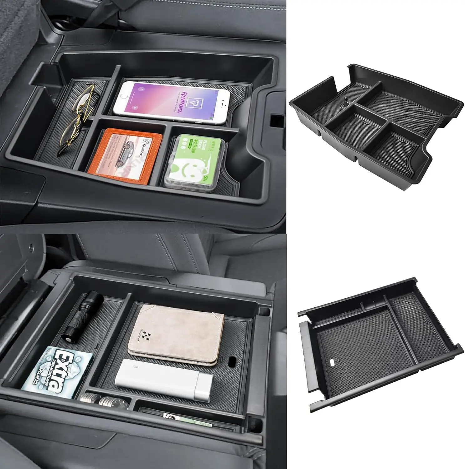 RUNROAD Center Console Organizer Tray for 2019-2025 Chevy Silverado/GMC Sierra 1500 and 2020-2025 Silverado/Sierra 2500HD 3500HD
RUNROAD Center Console Organizer Tray for 2019-2025 Chevy Silverado/GMC Sierra 1500 and 2020-2025 Silverado/Sierra 2500HD 3500HD