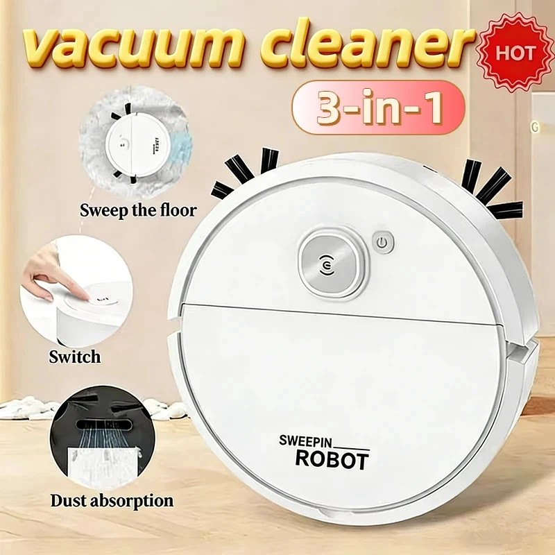 2026 New 3‑in‑1 Robot Vacuum Cleaner Smart Sweep Suction Mop Home Wireless Automatic Cleaning Machine Rechargeable Quiet Vacuum
2026 New 3‑in‑1 Robot Vacuum Cleaner Smart Sweep Suction Mop Home Wireless Automatic Cleaning Machine Rechargeable Quiet Vacuum