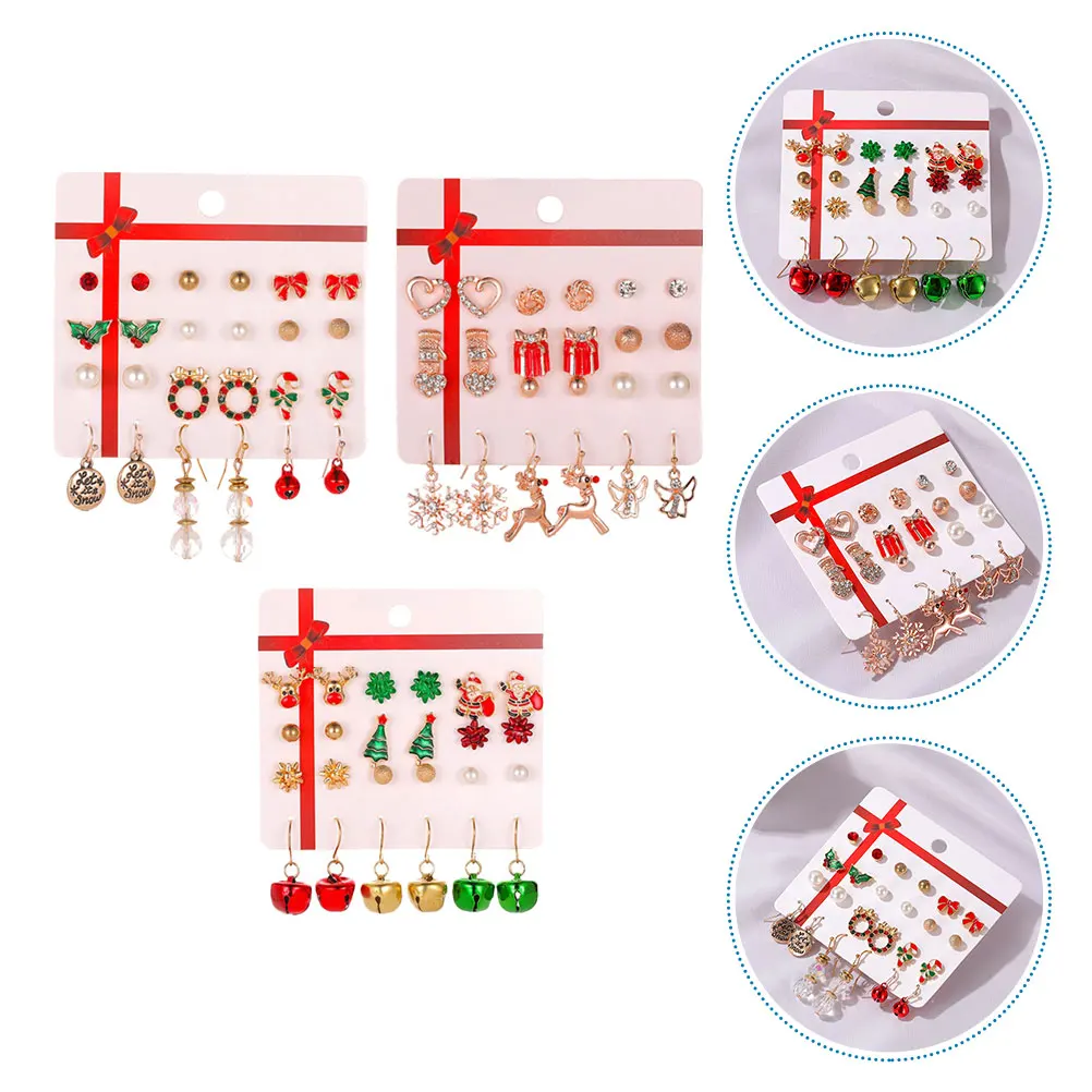 Christmas Earrings Set 27 Pairs Xmas Women Studs Semi Precious Stones Holiday Party Gifts Trendy Jewelry Christmas Tree Bells
Christmas Earrings Set 27 Pairs Xmas Women Studs Semi Precious Stones Holiday Party Gifts Trendy Jewelry Christmas Tree Bells