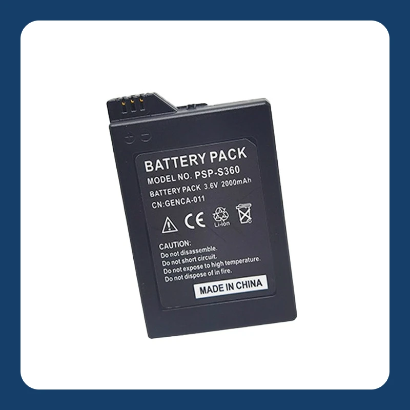 Аккумулятор PSPS360 повышенной емкости 3.6V 2000 мАч для игровой консоли Sony PSP 2000 PSP S110: долговечный, безопасный, высококачественный
Аккумулятор PSPS360 повышенной емкости 3.6V 2000 мАч для игровой консоли Sony PSP 2000 PSP S110: долговечный, безопасный, высококачественный