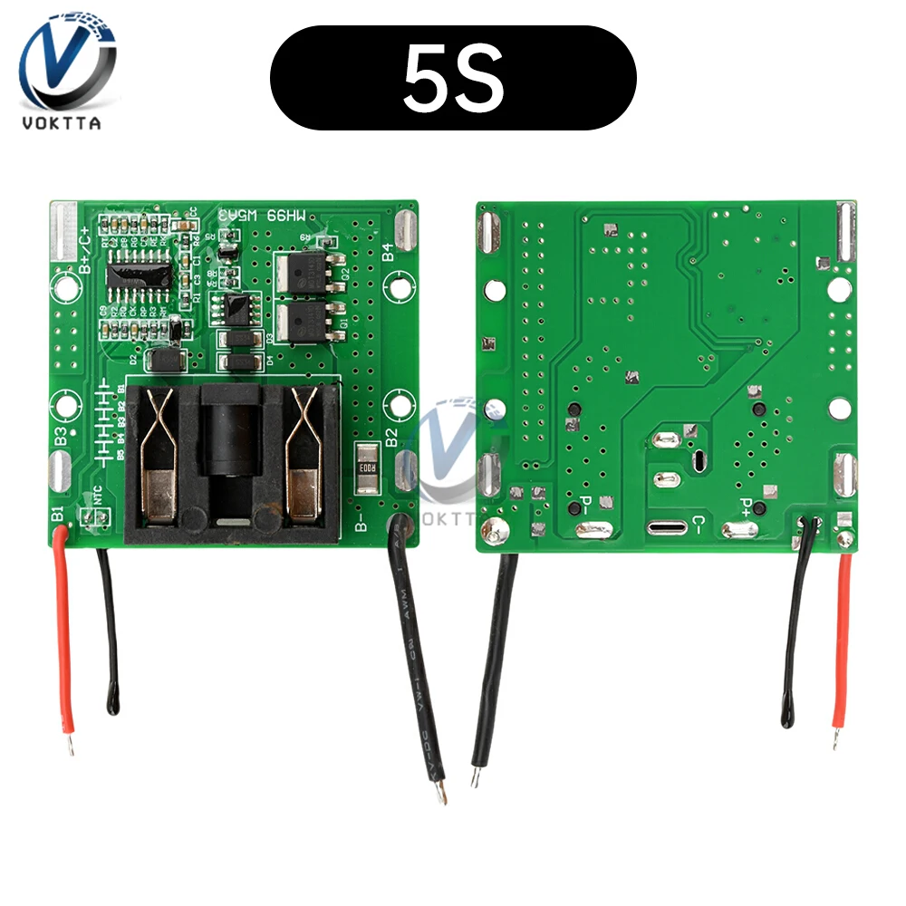 5S 20A 21V Lithium Battery Protection Board BMS Battery Charger Protection Plate PCB Circuit Board for Drill Motor Electric Tool
5S 20A 21V Lithium Battery Protection Board BMS Battery Charger Protection Plate PCB Circuit Board for Drill Motor Electric Tool