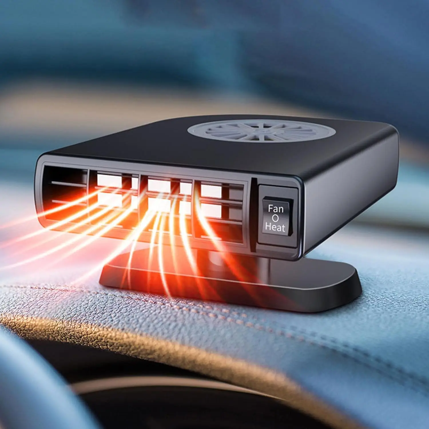 12V 150W Car Heater with 360° Rotation, Fast Heating Defroster & Fan, Portable, Plugs into Cigarette Lighter, Gray
12V 150W Car Heater with 360° Rotation, Fast Heating Defroster & Fan, Portable, Plugs into Cigarette Lighter, Gray