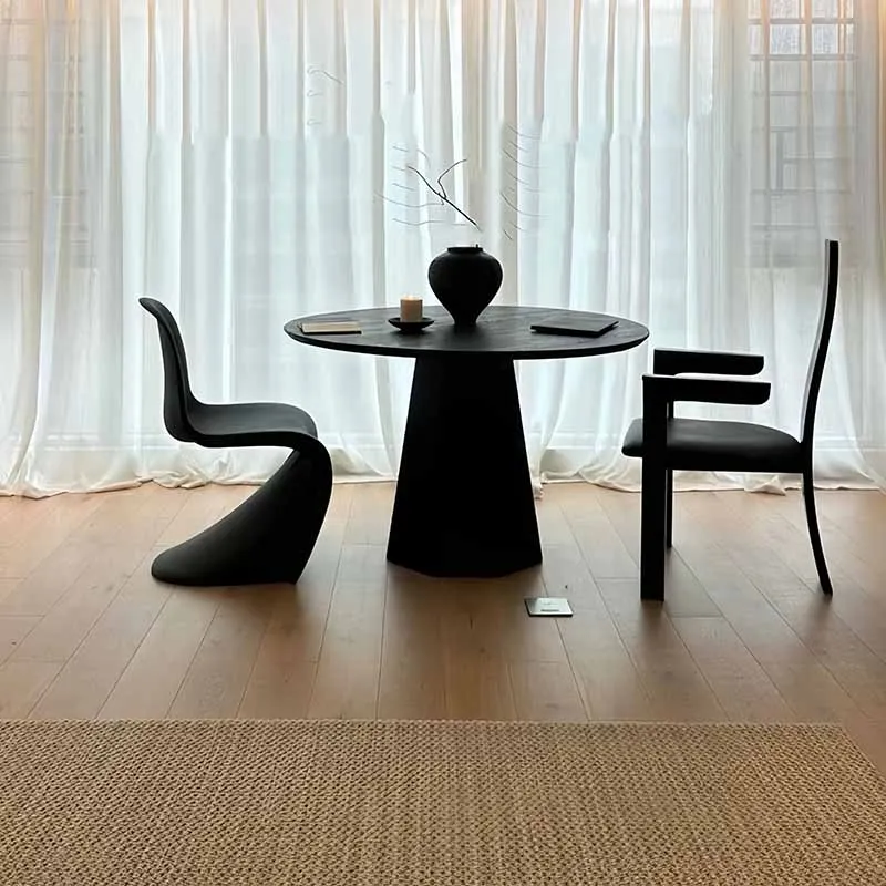 Black Floor Dining Table Small Wooden Designer Kitchen Coffee Dining Table Living Room Modern Mesas De Comedor Home Furniture
Black Floor Dining Table Small Wooden Designer Kitchen Coffee Dining Table Living Room Modern Mesas De Comedor Home Furniture