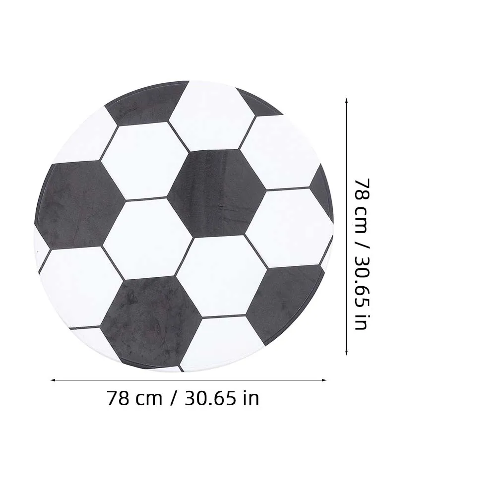 Football Carpet Pad 80cm Round Black White Office Chair Floor Protector Gaming Desk Rugs Computer Room Sports
Football Carpet Pad 80cm Round Black White Office Chair Floor Protector Gaming Desk Rugs Computer Room Sports