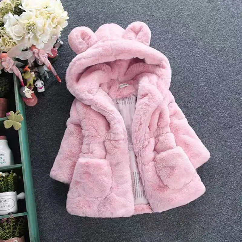 Winter Baby Girls Clothes Faux Fur Coat Fleece Jacket Warm Snowsuit Hooded Parka Children's Outerwear Autumn Clothing 2024 New
Winter Baby Girls Clothes Faux Fur Coat Fleece Jacket Warm Snowsuit Hooded Parka Children's Outerwear Autumn Clothing 2024 New