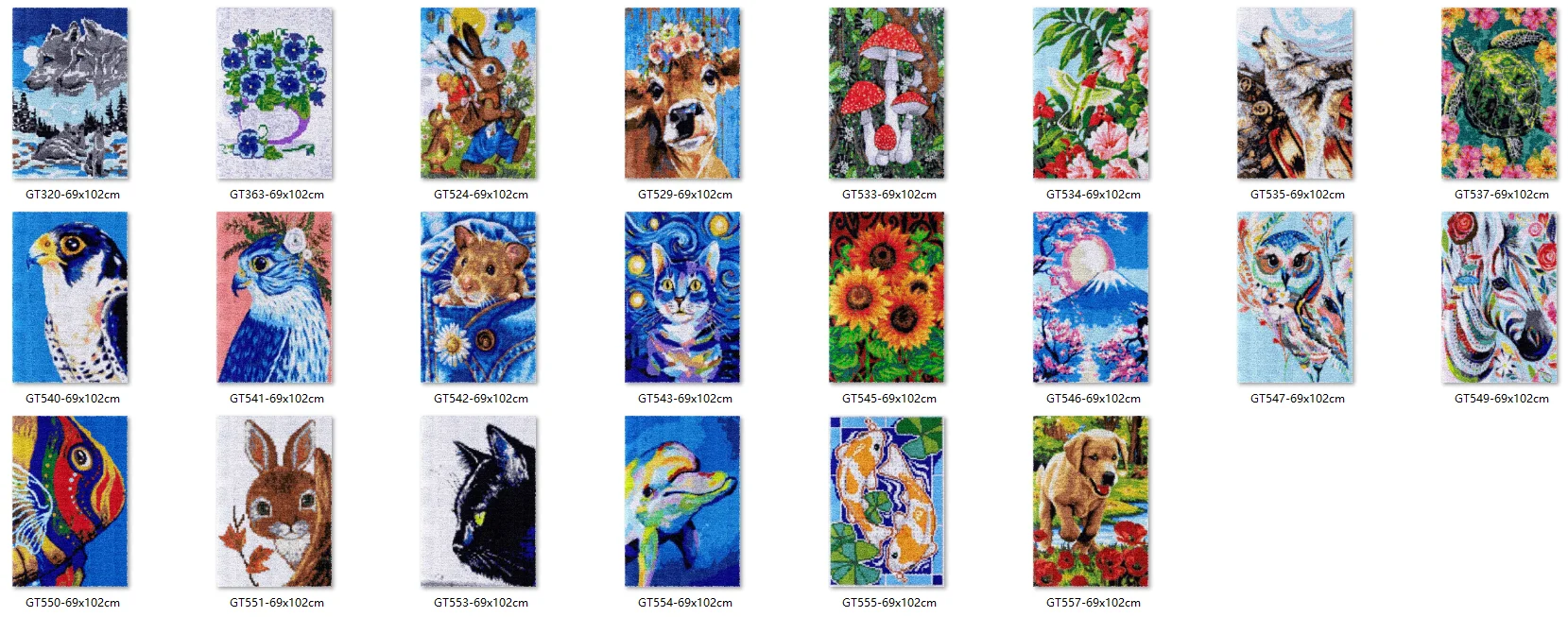 Bee latch hook kit rug canvas printing ZD694 handwerken knooppakket diy carpet embroidery 69-102CM Fish
Bee latch hook kit rug canvas printing ZD694 handwerken knooppakket diy carpet embroidery 69-102CM Fish