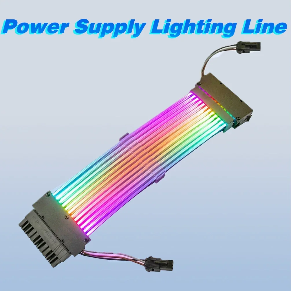 ARGB LED Light Strip For ATX 24PIN 8Pin Motherboard Power Extension Cable Aura Sync Power Supply LED Strip Light DIY Kit
ARGB LED Light Strip For ATX 24PIN 8Pin Motherboard Power Extension Cable Aura Sync Power Supply LED Strip Light DIY Kit