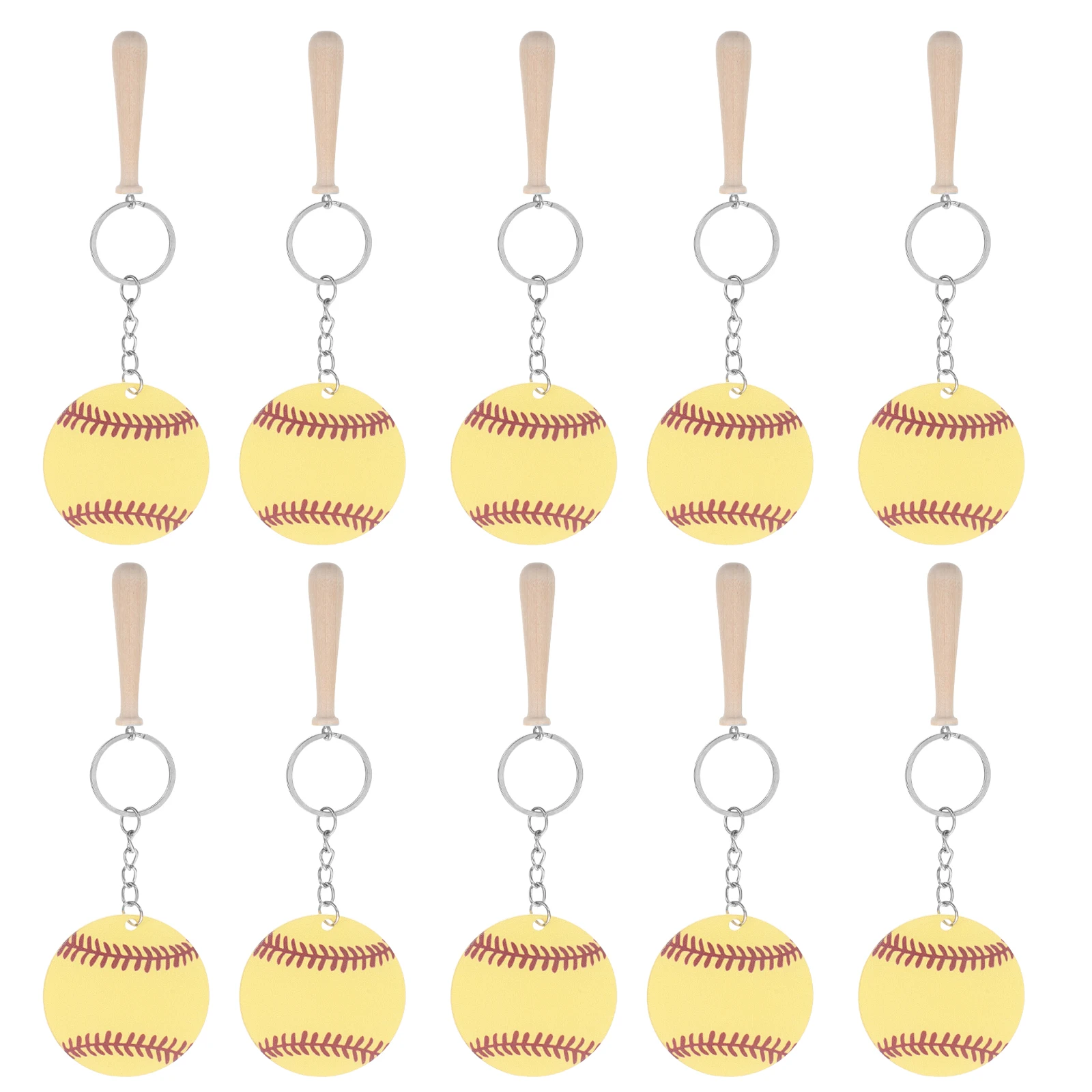 12 Sets Acrylic Baseball Keychains Mini Keyring Decorative Pendant Yellow DIY Accessories Creative Charm Set Women Sports Theme
12 Sets Acrylic Baseball Keychains Mini Keyring Decorative Pendant Yellow DIY Accessories Creative Charm Set Women Sports Theme