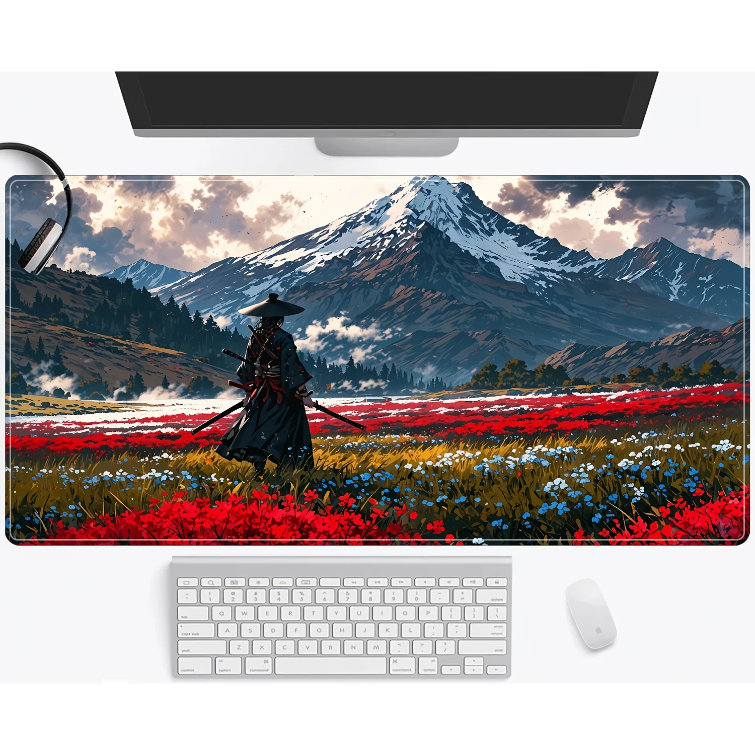 Samurai in The Flower Field Large Size Non-slip Rubber Mouse pad XXL Computer Gaming accessories Keyboard Desktop Decoration Mat
Samurai in The Flower Field Large Size Non-slip Rubber Mouse pad XXL Computer Gaming accessories Keyboard Desktop Decoration Mat