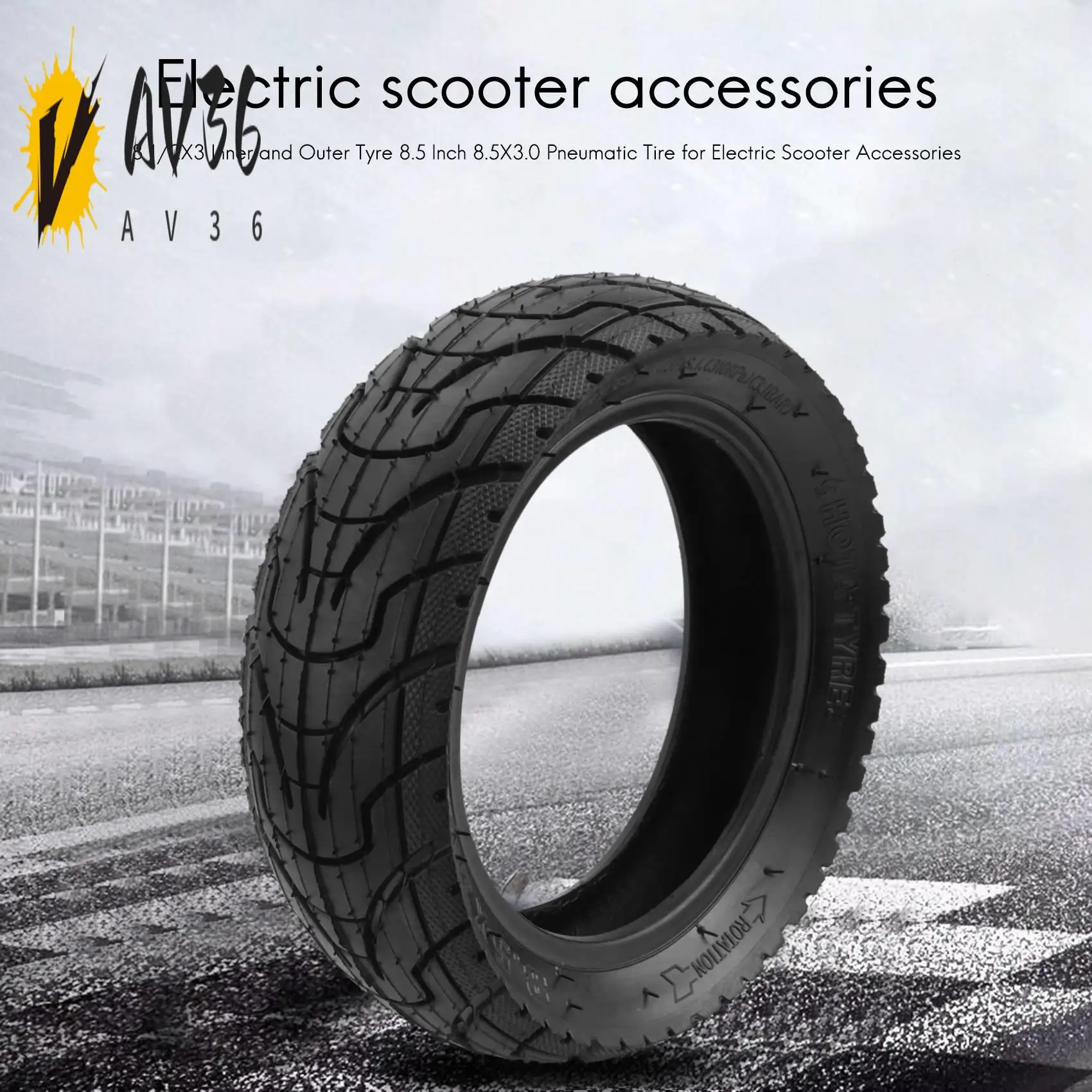 AV36-8 1/2X3 Inner And Outer Tyre 8.5 Inch 8.5X3.0 Pneumatic Tire For Electric Scooter Accessories
AV36-8 1/2X3 Inner And Outer Tyre 8.5 Inch 8.5X3.0 Pneumatic Tire For Electric Scooter Accessories