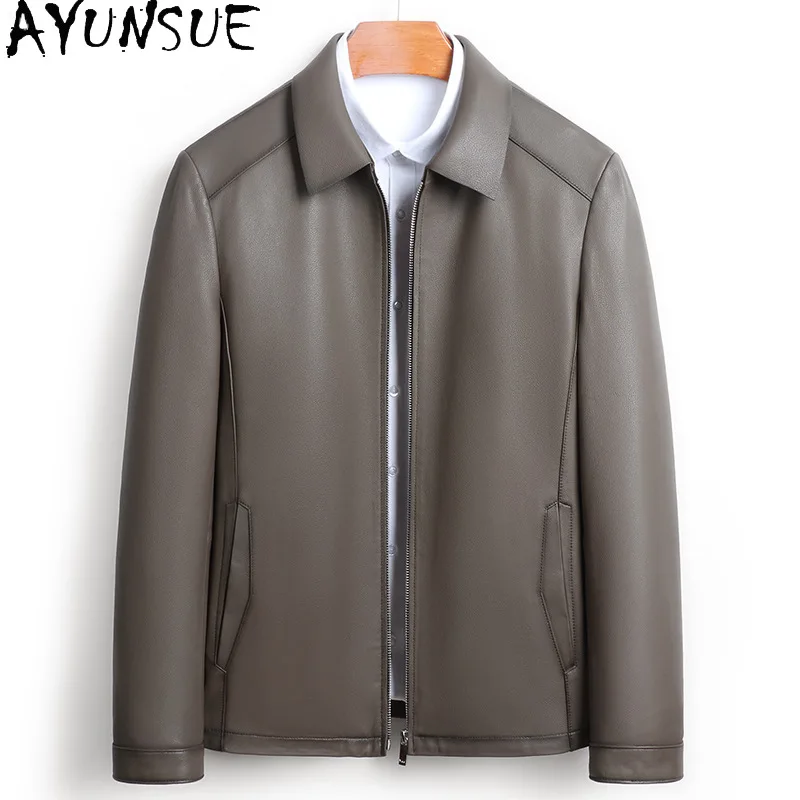 AYUNSUE Real Leather Jacket Men 2025 Spring Autumn Man Clothes Top Layer Sheepskin Coats Business Causal Coat Soft Jaqueta Couro
AYUNSUE Real Leather Jacket Men 2025 Spring Autumn Man Clothes Top Layer Sheepskin Coats Business Causal Coat Soft Jaqueta Couro