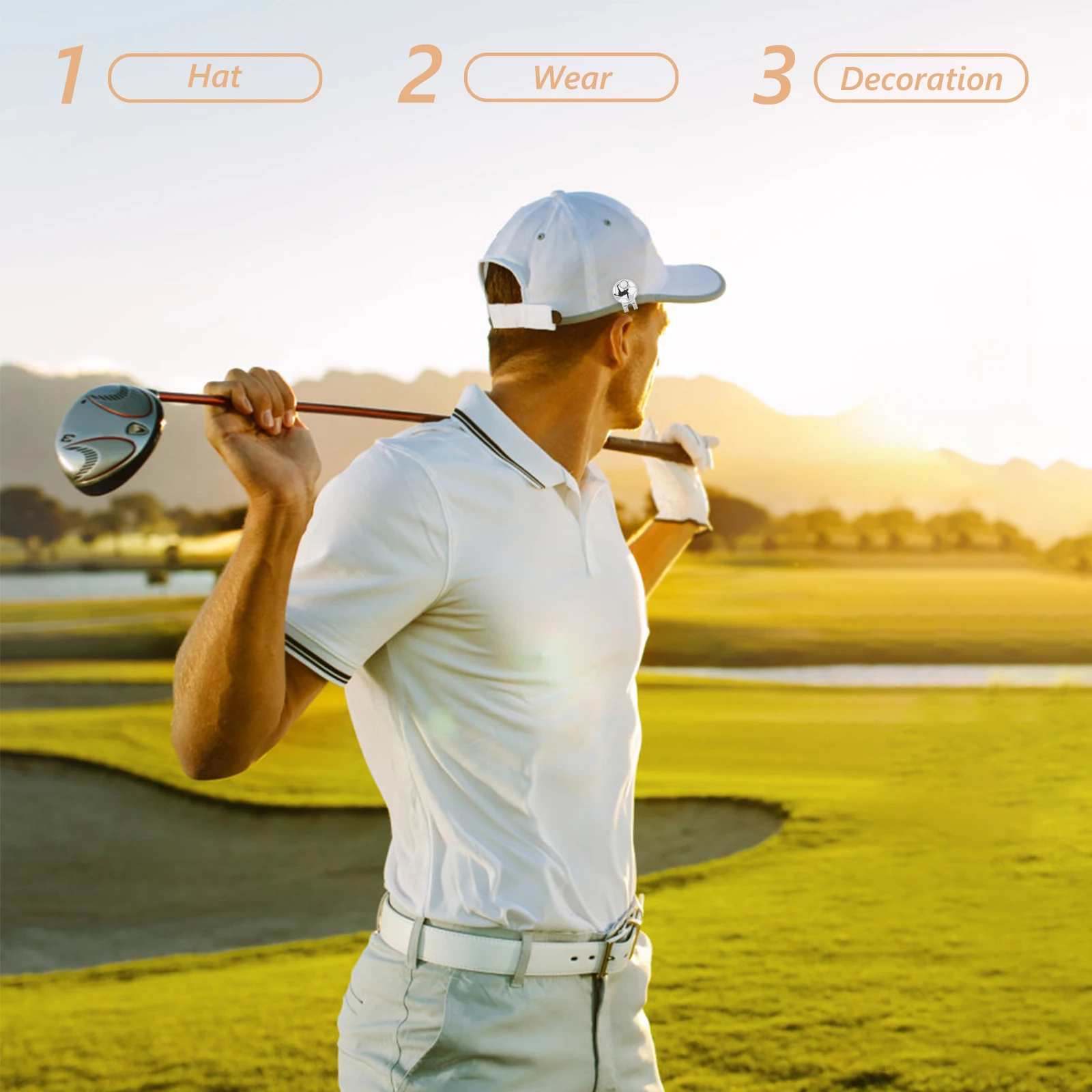 3pcs Metal Cap Clip Golf Hat Accessories Unique Design Round Marker Easy Installation Versatile Use Golf Training
3pcs Metal Cap Clip Golf Hat Accessories Unique Design Round Marker Easy Installation Versatile Use Golf Training