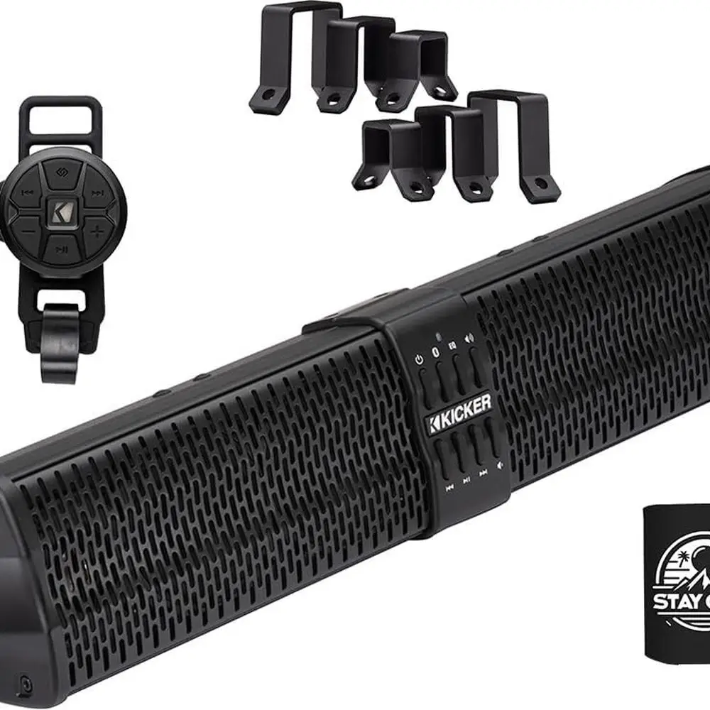 6 Bluetooth Speaker Soundbar with Wireless Remote Control and Square Tube Bracket Kit, Water Resistant and Weather Proof for Mar
6 Bluetooth Speaker Soundbar with Wireless Remote Control and Square Tube Bracket Kit, Water Resistant and Weather Proof for Mar