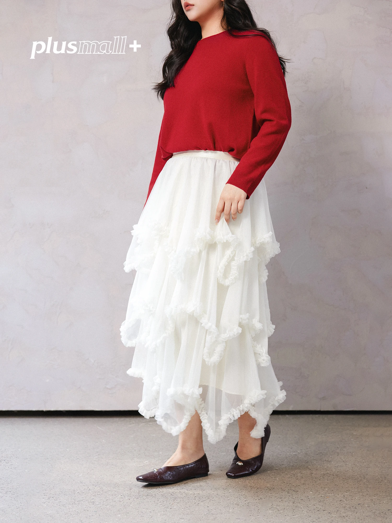 Plusmall Initial Snow Tulle Sweet Lightweight Me Lace Trim Puffy Cake f Skirt Women Spring Casual And Pear Body pes
Plusmall Initial Snow Tulle Sweet Lightweight Me Lace Trim Puffy Cake f Skirt Women Spring Casual And Pear Body pes