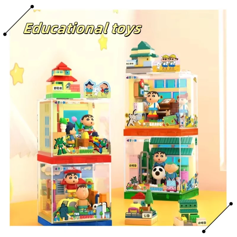 Crayon Shin-chan Building Blocks House Playground Chorus Room Kindergarten Scene Assembly Model Bricks Kids Toys Holiday Gifts
Crayon Shin-chan Building Blocks House Playground Chorus Room Kindergarten Scene Assembly Model Bricks Kids Toys Holiday Gifts