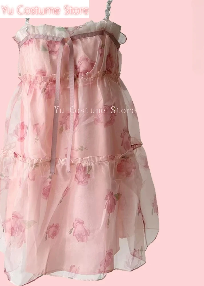 Yu Fairy Vintage Mini Strap Dress Lolita Kawaii Clothing French Elegant Short Party Dress Evening Women Sweet Summer Korean 
Yu Fairy Vintage Mini Strap Dress Lolita Kawaii Clothing French Elegant Short Party Dress Evening Women Sweet Summer Korean