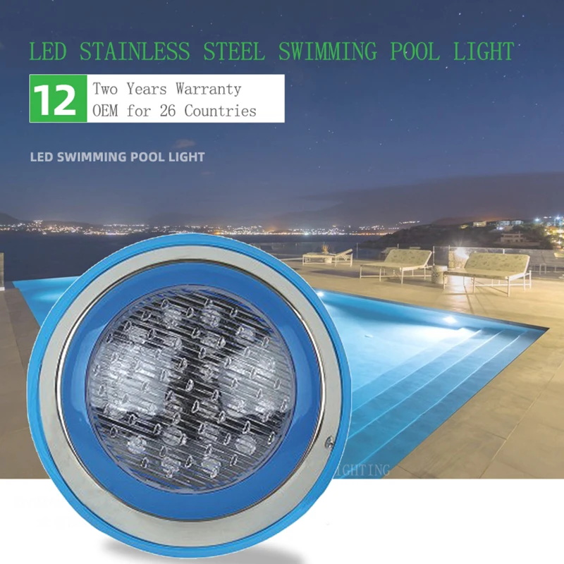 IP68 300MM LED Underwater Submersible Swimming Pool Light 18W 24W 36W RGB Outdoor Decorative AC 12V
IP68 300MM LED Underwater Submersible Swimming Pool Light 18W 24W 36W RGB Outdoor Decorative AC 12V