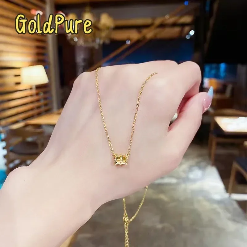 Goldpure Luxury 24K 9999 Pure Gold real gold Women's Small Waist Pendant Necklace Clavicle Chain
Goldpure Luxury 24K 9999 Pure Gold real gold Women's Small Waist Pendant Necklace Clavicle Chain