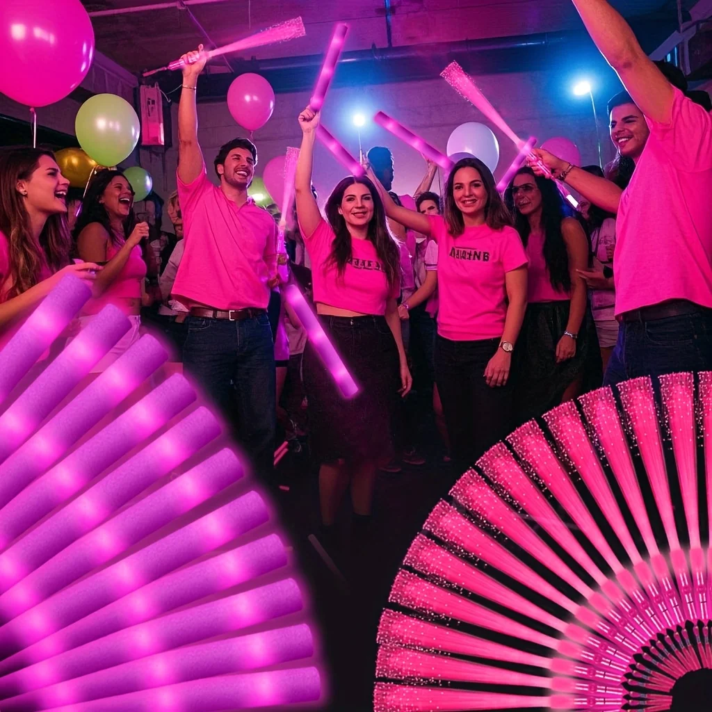 36-Piece Led Pink Fiber Optic Glow Sticks - Bachelorette Party, Wedding Glow Party Supplies, Suitable for Christmas, Birthdays, Weddings, Concerts, Bars, Halloween, New Year's Party Gifts
36-Piece Led Pink Fiber Optic Glow Sticks - Bachelorette Party, Wedding Glow Party Supplies, Suitable for Christmas, Birthdays, Weddings, Concerts, Bars, Halloween, New Year's Party Gifts